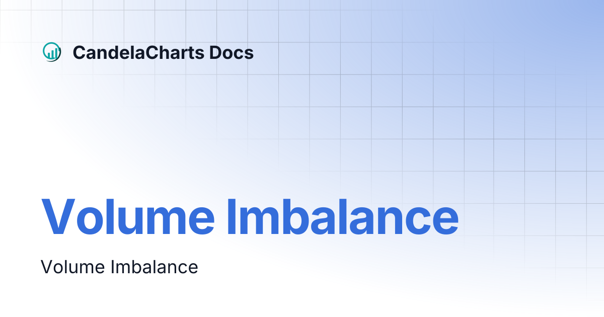 Volume Imbalance | CandelaCharts
